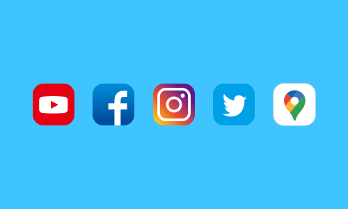 TEMPLAの特徴3 SNS・Googleマップ連携
